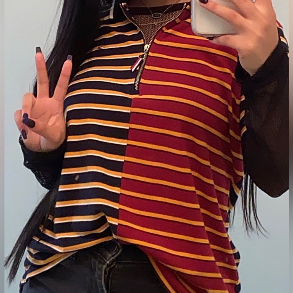 Tommy Hilfiger top with zipper. very comfortable and breathable.